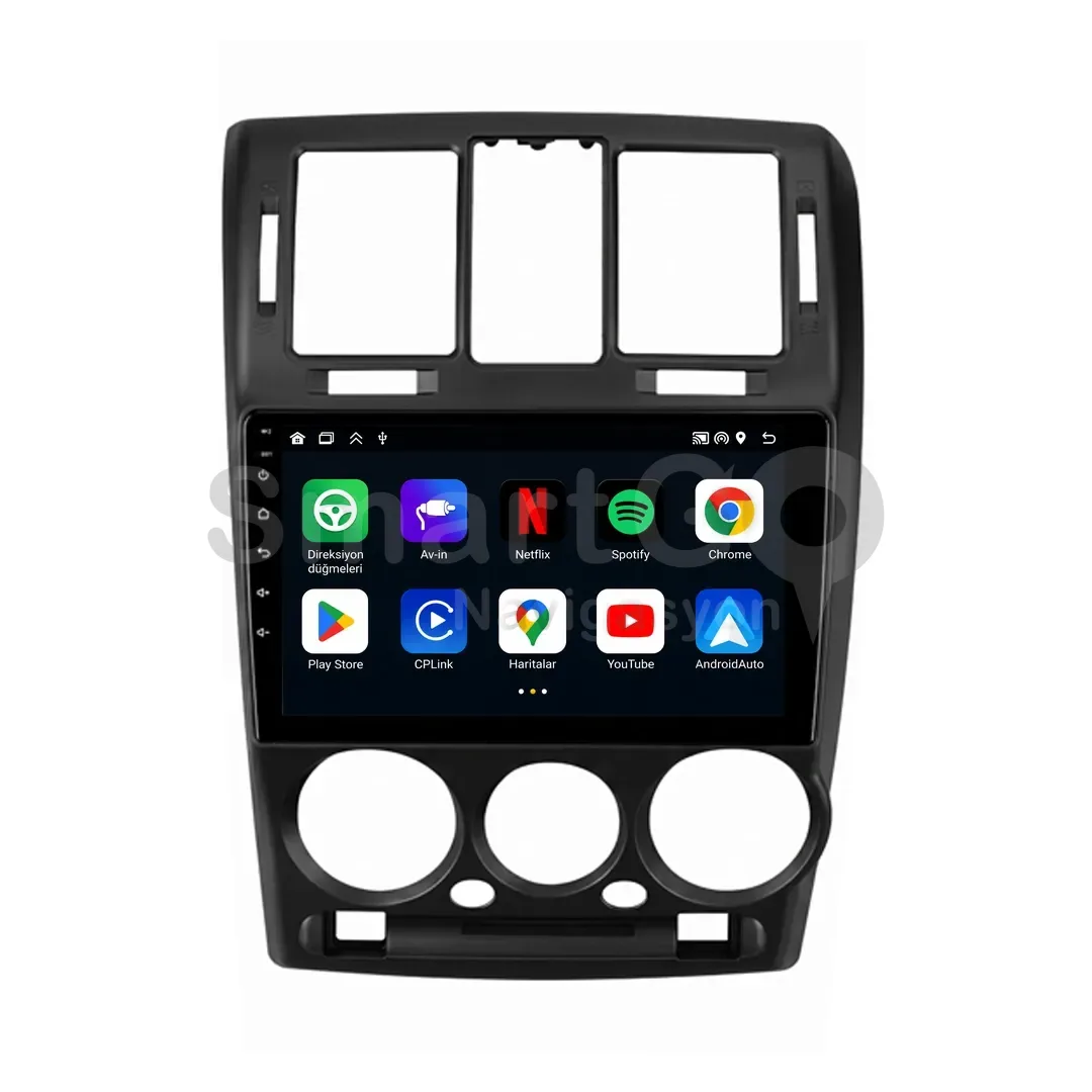 Hyundai Getz Android Siyah Multimedya Sistemi (2003-2011) - 9 İnç