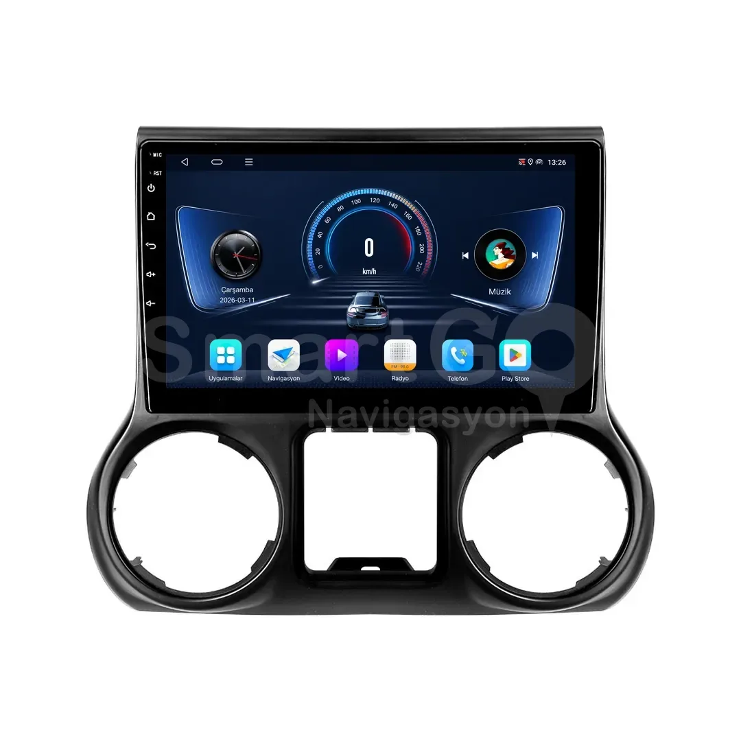 Jeep Wrangler Android Multimedya Sistemi (2011-2017) - 10 İnç