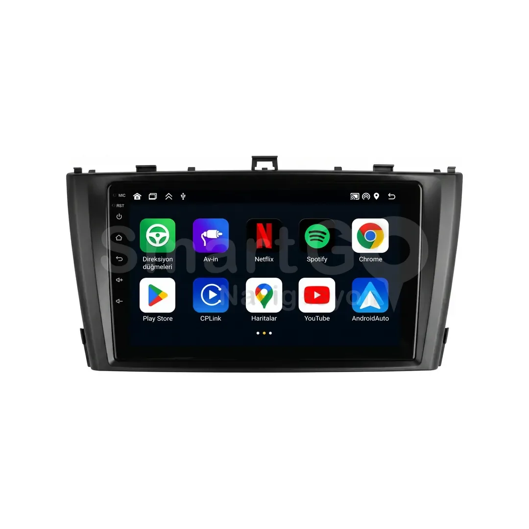 Toyota Avensis Android Siyah Multimedya Sistemi (2009-2014) - 9 İnç