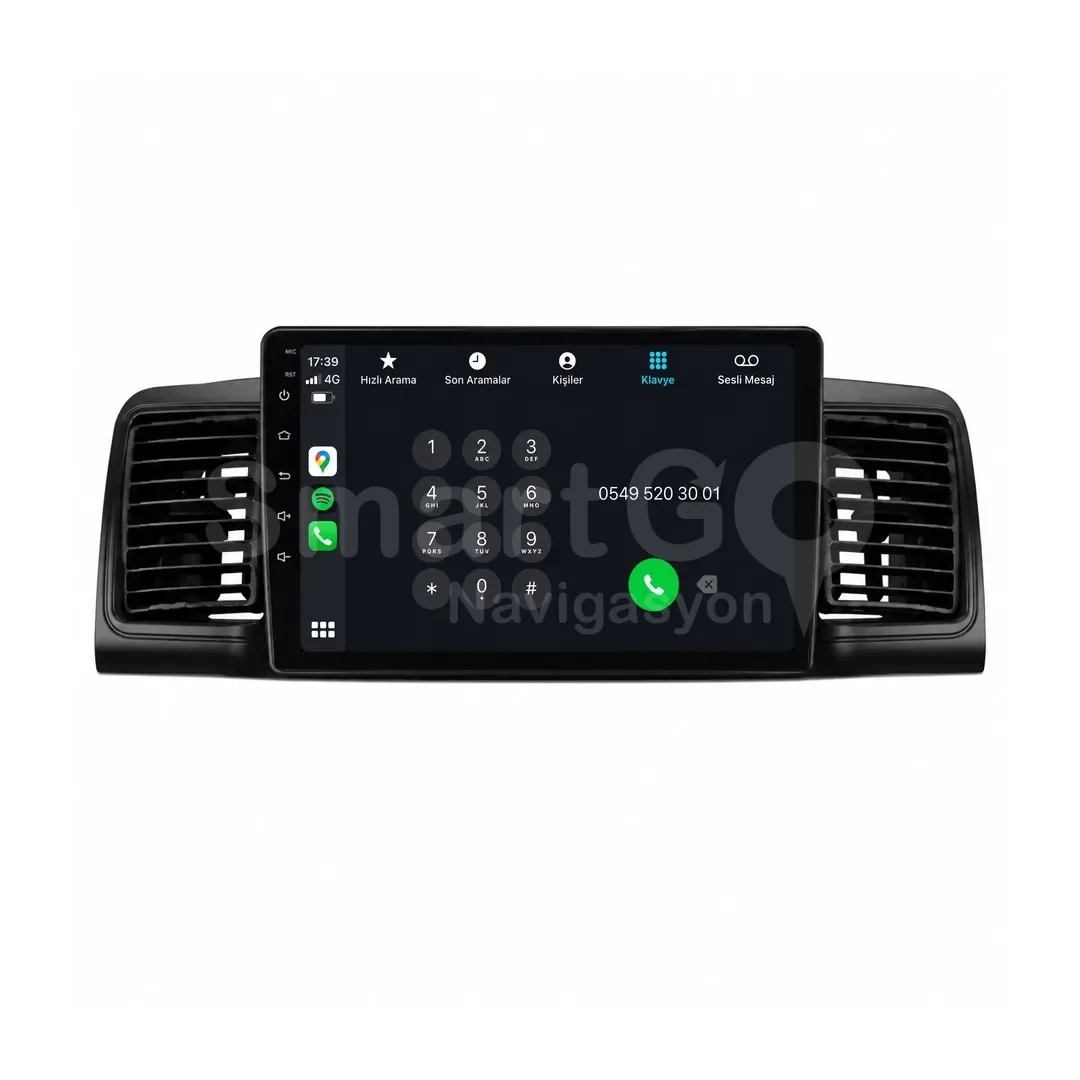 Toyota Corolla Android Multimedya Sistemi (2002-2007) - 9 İnç