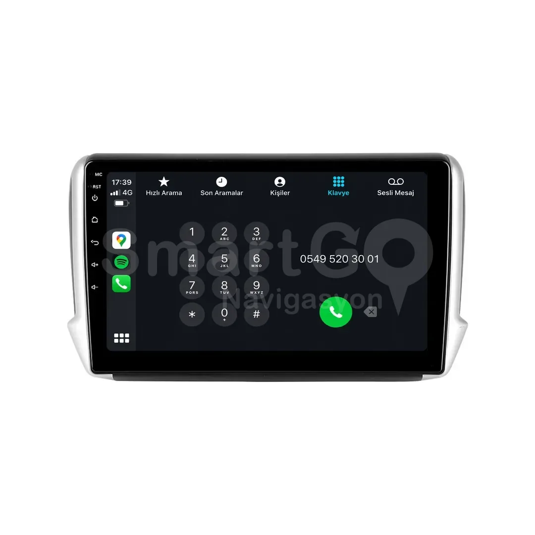 Peugeot 2008 Android Multimedya Sistemi (2013-2019) - 10 İnç