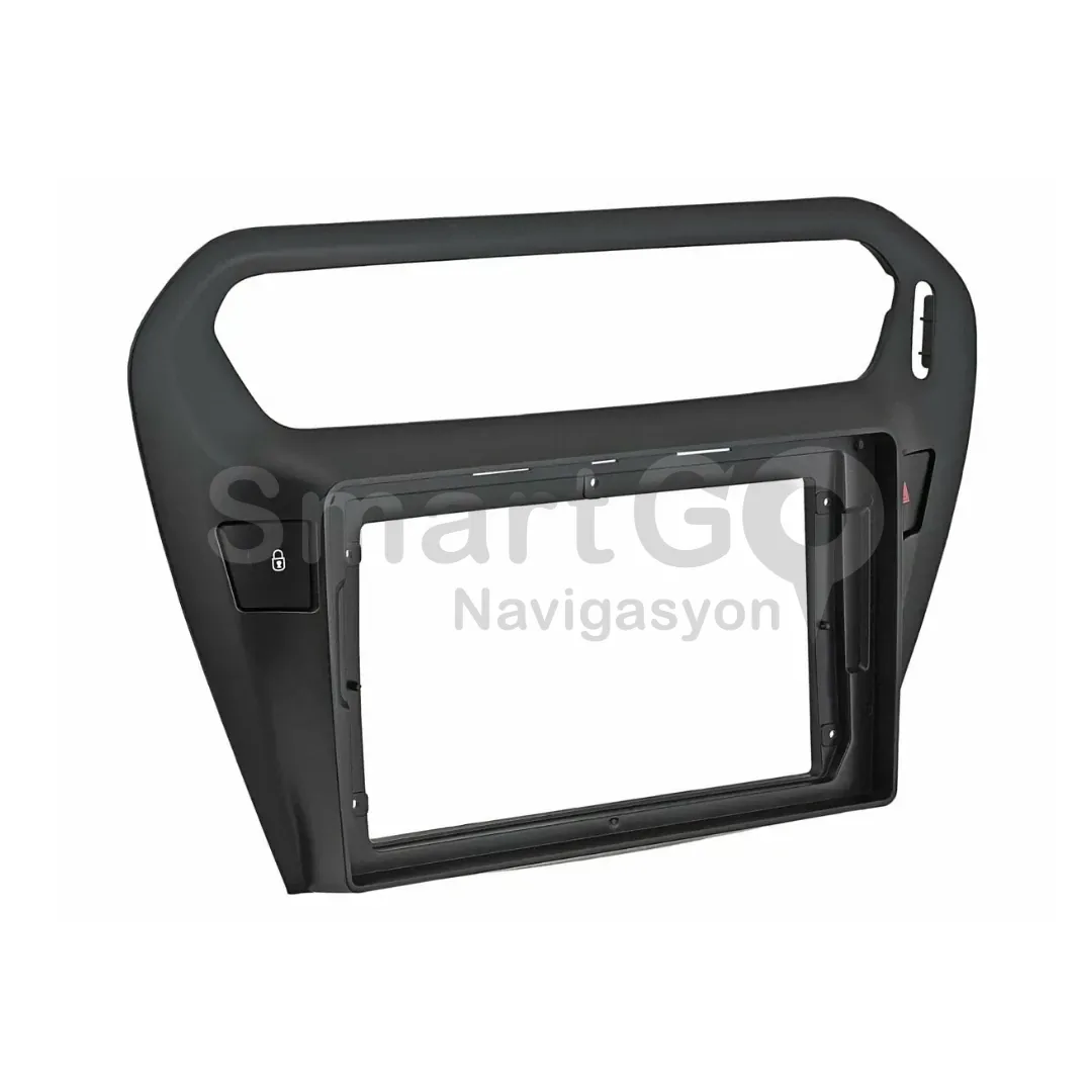 Citroen C-Elysee 9 İnç 2012-2024 Siyah Multimedya Çerçevesi