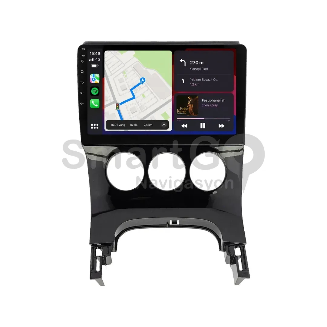 Peugeot 5008 Android Multimedya Sistemi (2010-2016) - 3008 Manuel 9 İnç