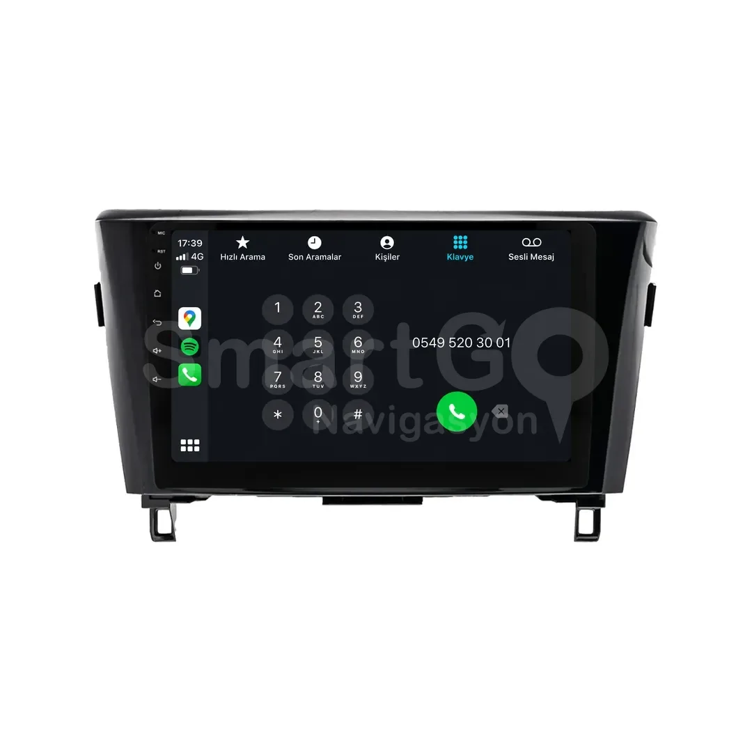 Nissan X-Trail Android Multimedya Sistemi (2014-2021) - Qashqai 10 İnç