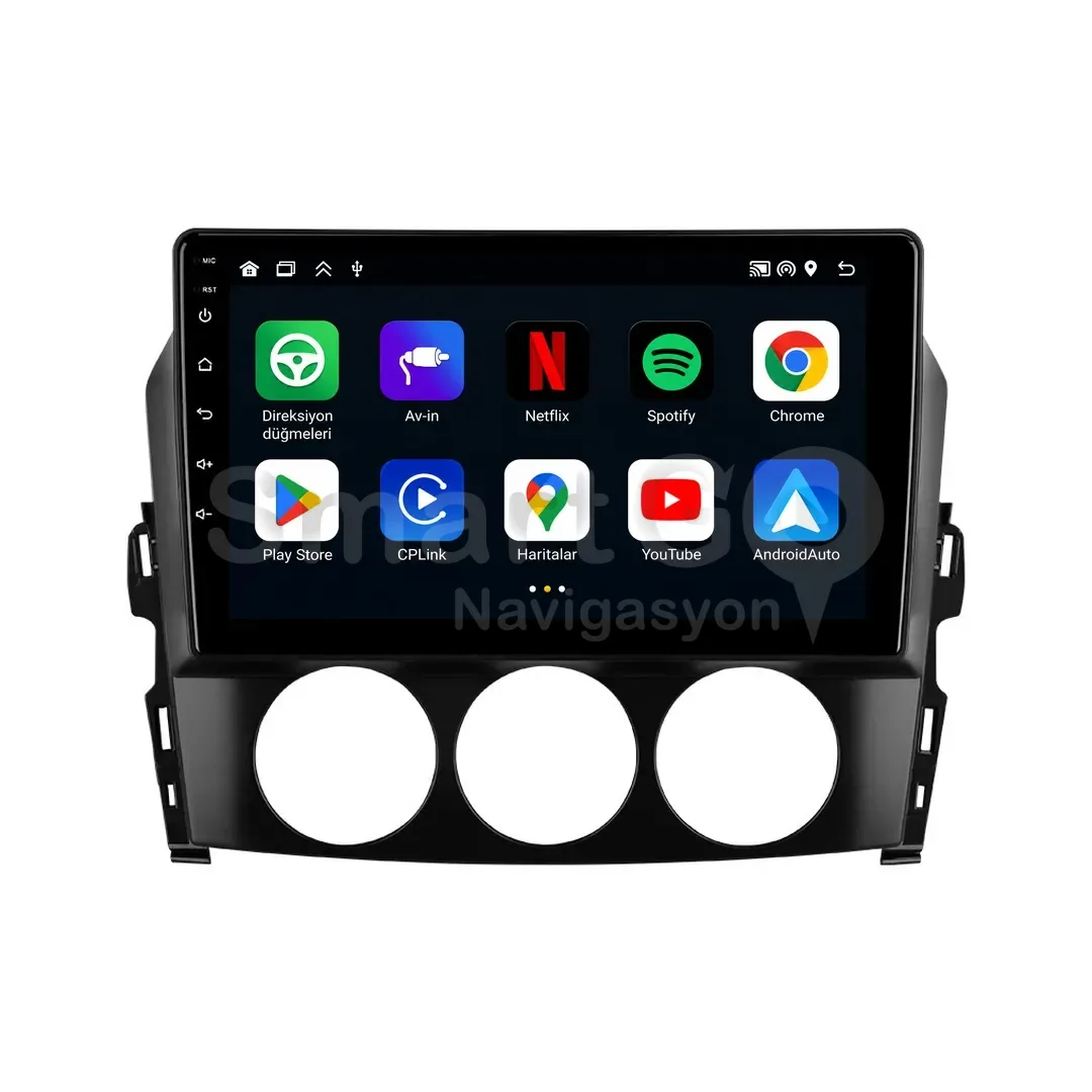 Mazda MX-5 Android Multimedya Sistemi (2010-2012) - 9 İnç