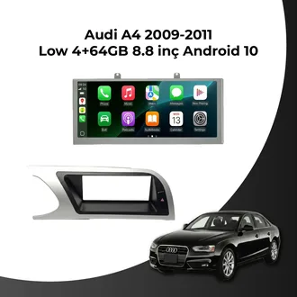 Audi A4 2009-2011 Low 8.8 İnç 4/64 GB Android Multimedya