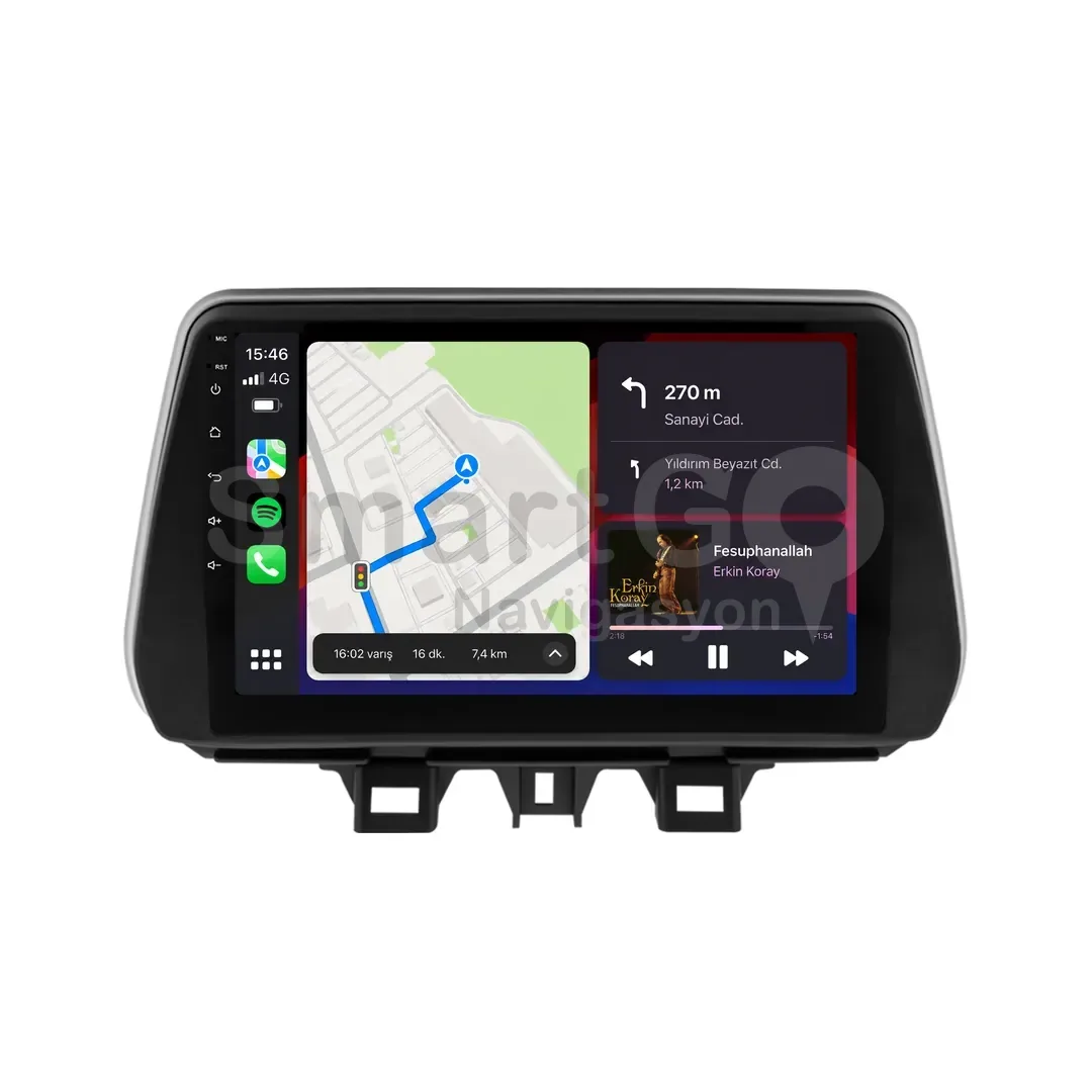 Hyundai Tucson Android Multimedya Sistemi (2018-2020) - 9 İnç