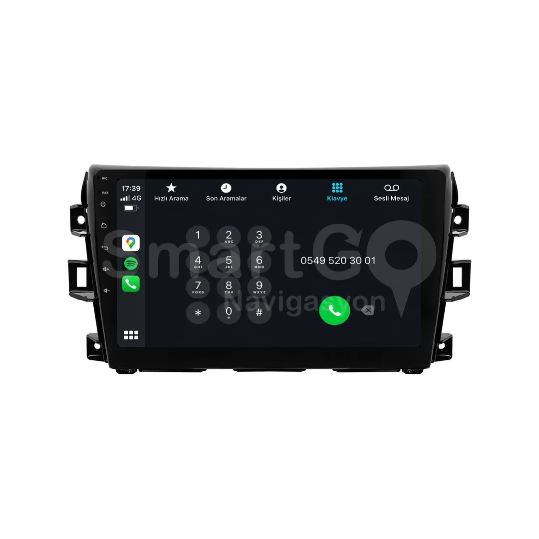 Nissan Navara Android Multimedya Sistemi (2016-2021) - 9 İnç