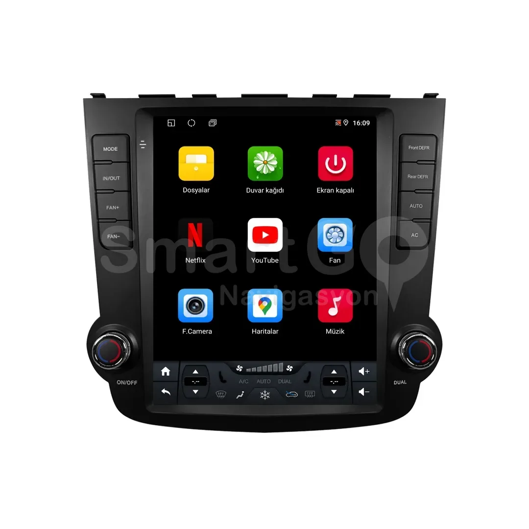 Honda CR-V Android Tesla Multimedya Sistemi (2007-2012) - 9.7 İnç