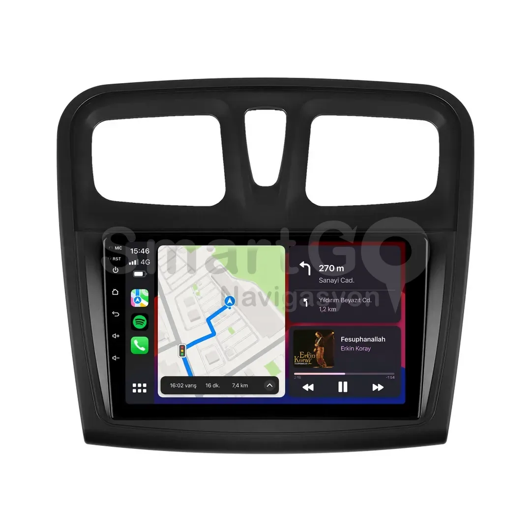 Renault Symbol Android Multimedya Sistemi (2013-2019) - 9 İnç