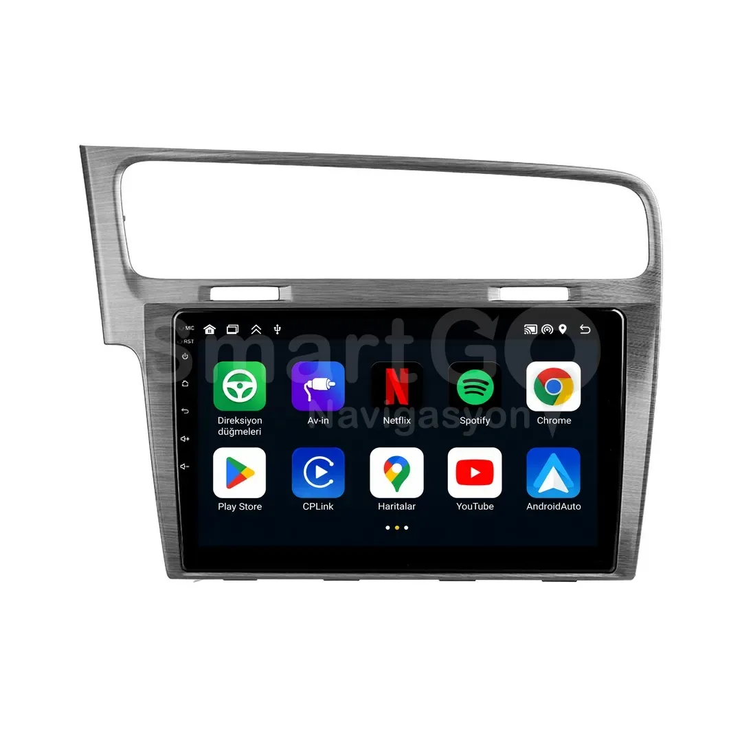 Volkswagen Golf Android Gri Multimedya Sistemi (2012-2020) - 10 İnç