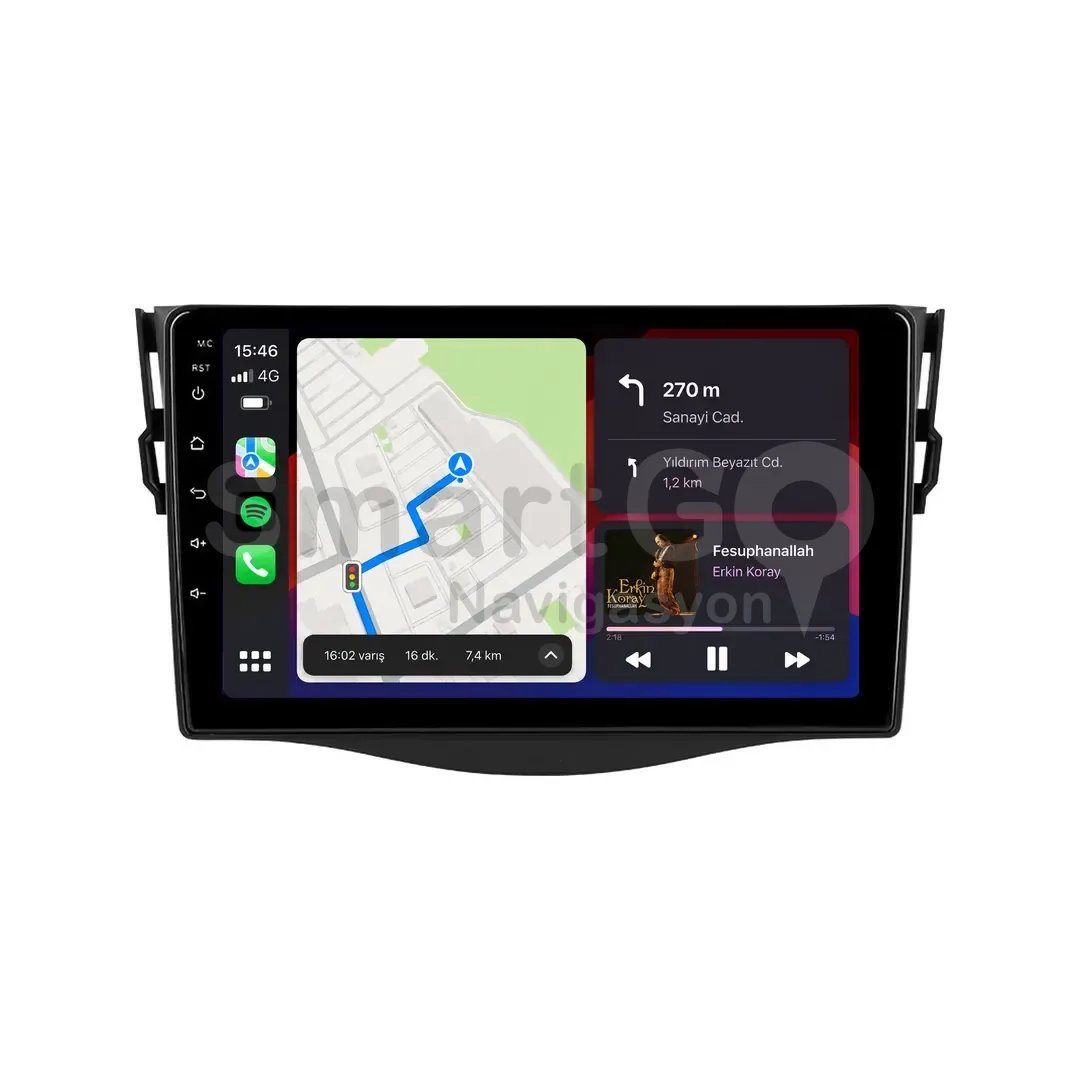 Toyota RAV4 Android Multimedya Sistemi (2006-2012) - 9 İnç