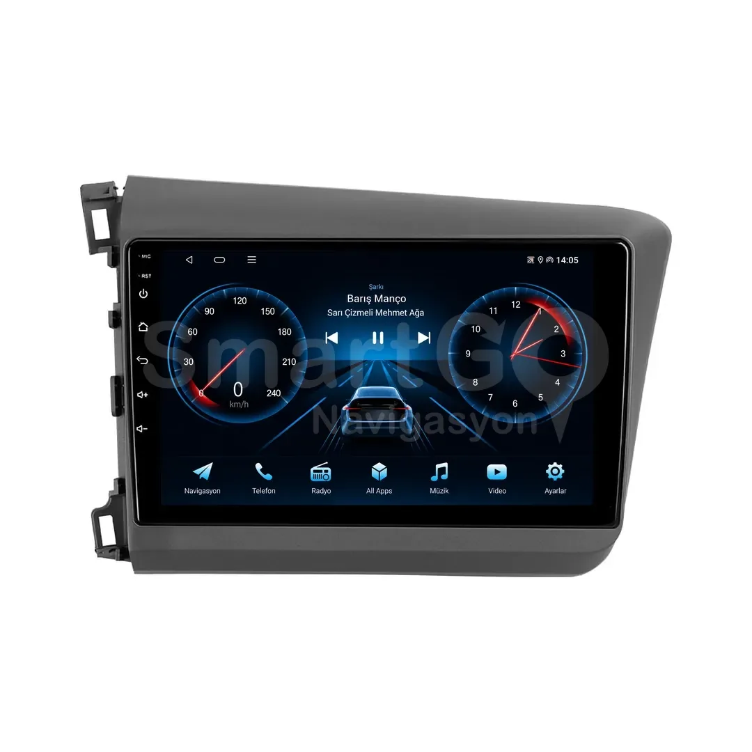 Honda Civic Android Multimedya Sistemi (2012-2015) - 9 İnç