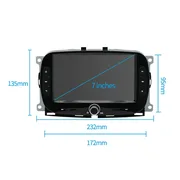 Fiat 500L OEM 7.0 İnç Android Multimedya 4+64 GB