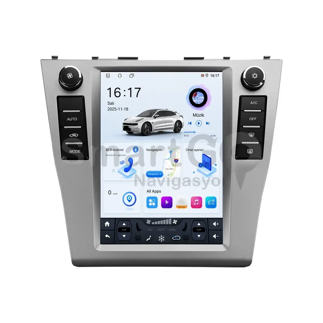 Toyota Camry Android Tesla Multimedya Sistemi (2007-2012) - 9.7 İnç