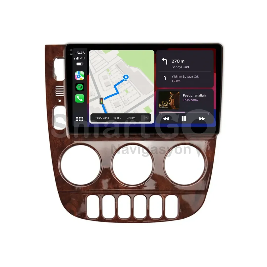 Mercedes ML Android Multimedya Sistemi (1998-2005) - 9 İnç Maun