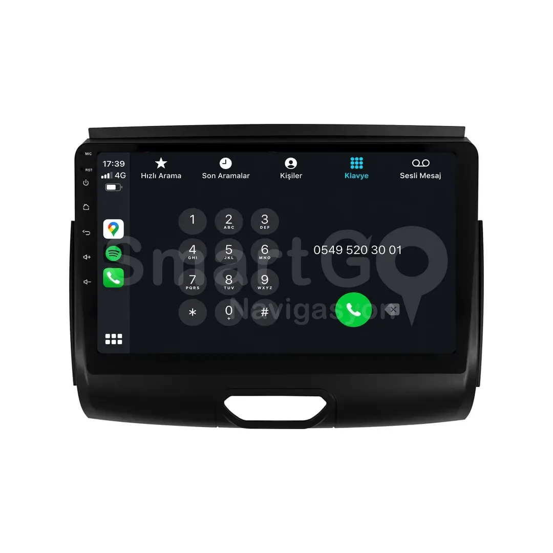 Ford Ranger Android Multimedya Sistemi (2016-2022) - 9 İnç