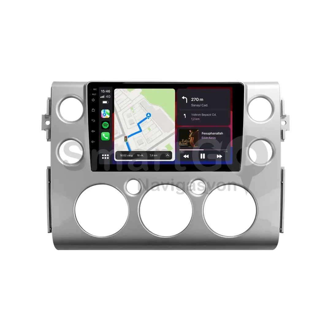 Toyota FJ Cruiser Android Multimedya Sistemi (2007-2013) - 9 İnç