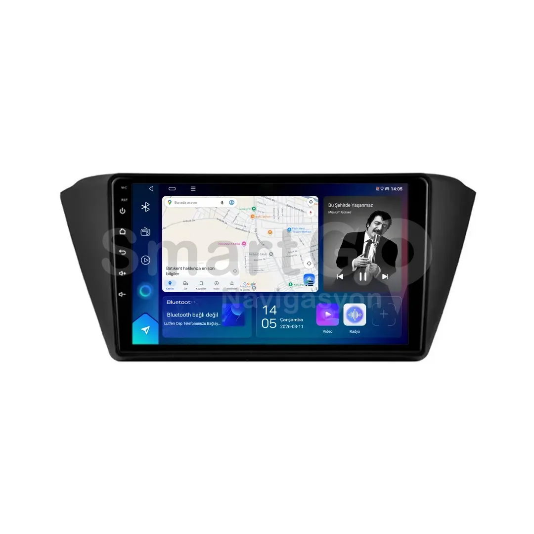 Skoda Fabia Android Multimedya Sistemi (2015-2021) - 9 İnç