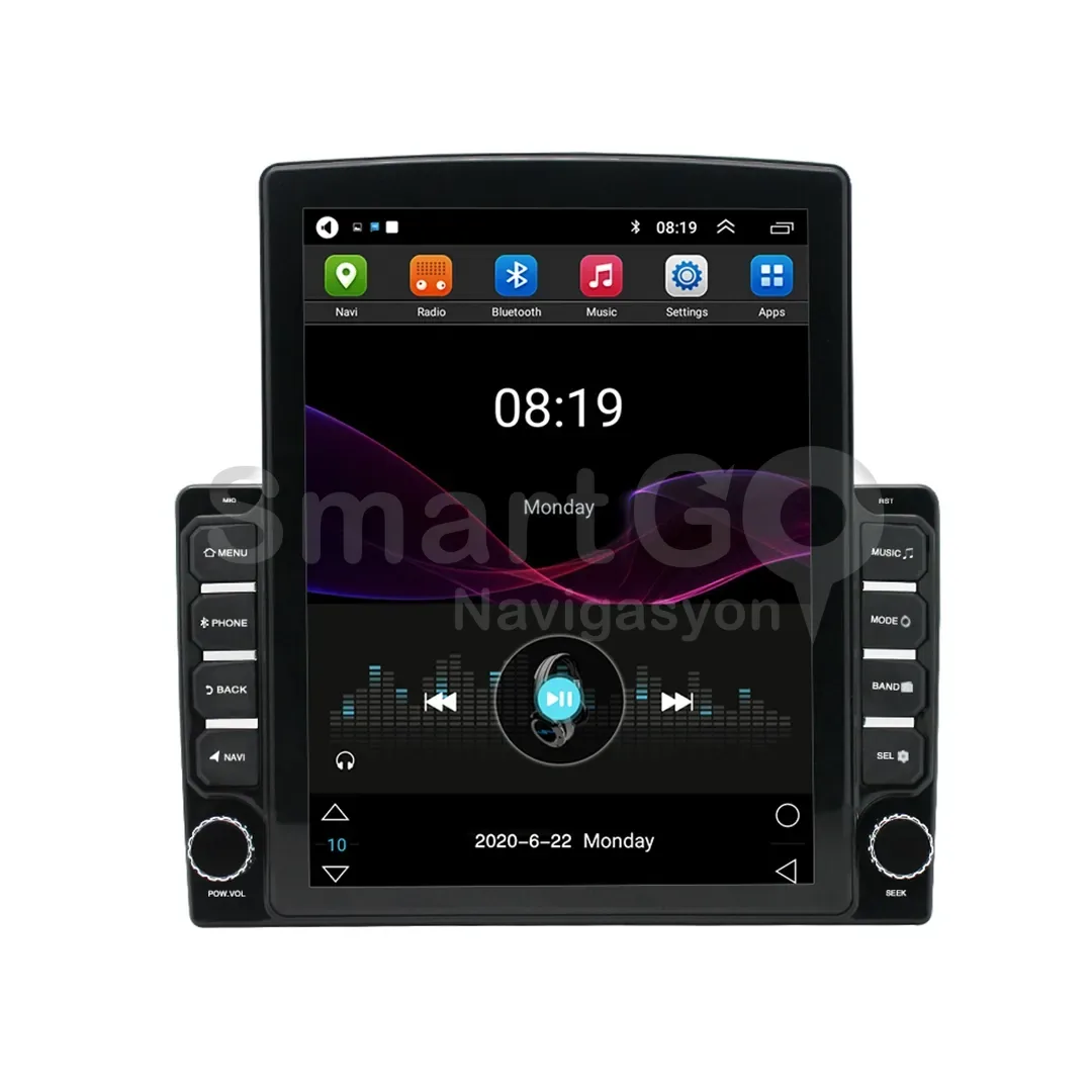 9.7 İnç Universal Tesla Dikey Android Multimedya 4+64 GB