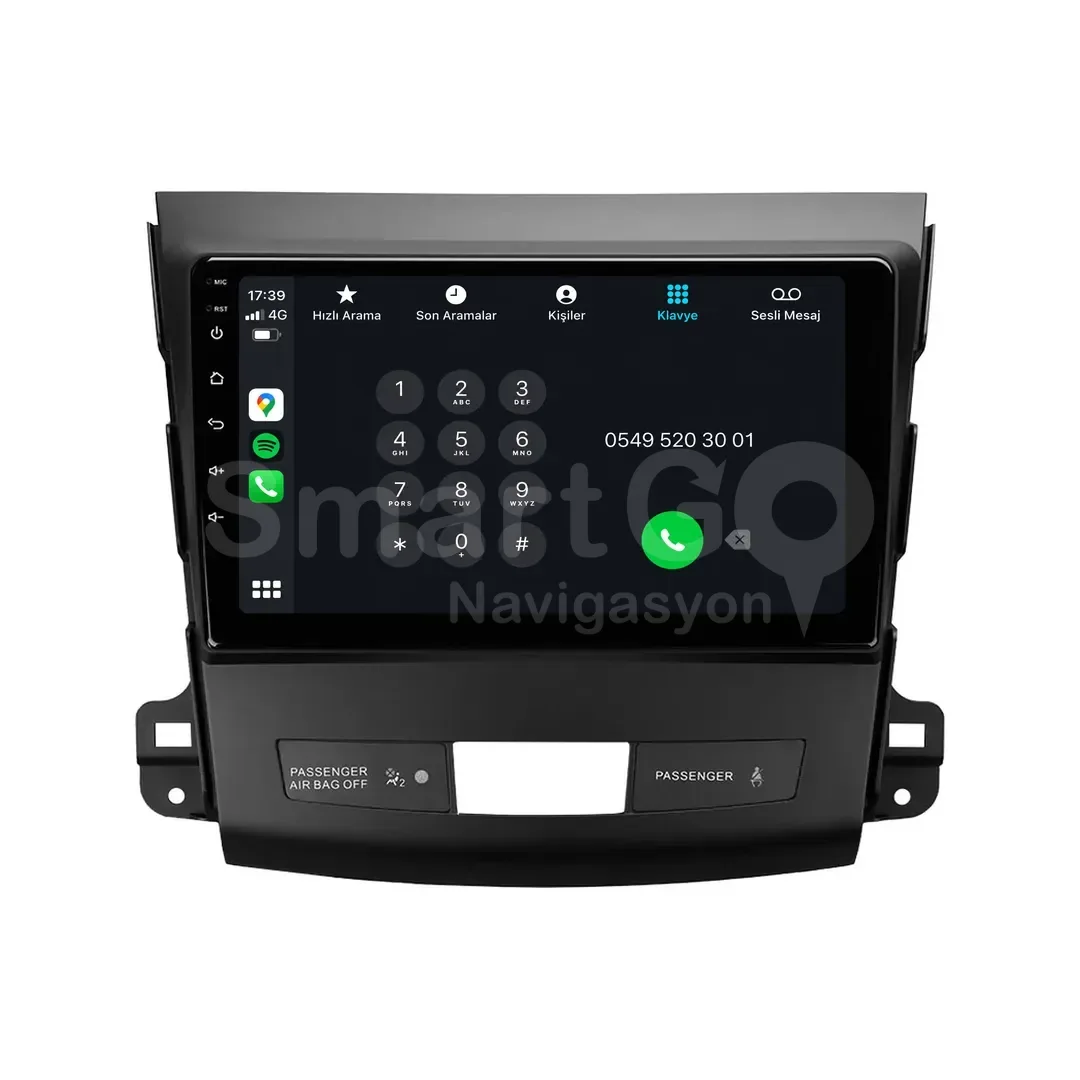 Peugeot 4007 Android Multimedya Sistemi (2009-2010) - Mitsubishi Outlander 9 İnç