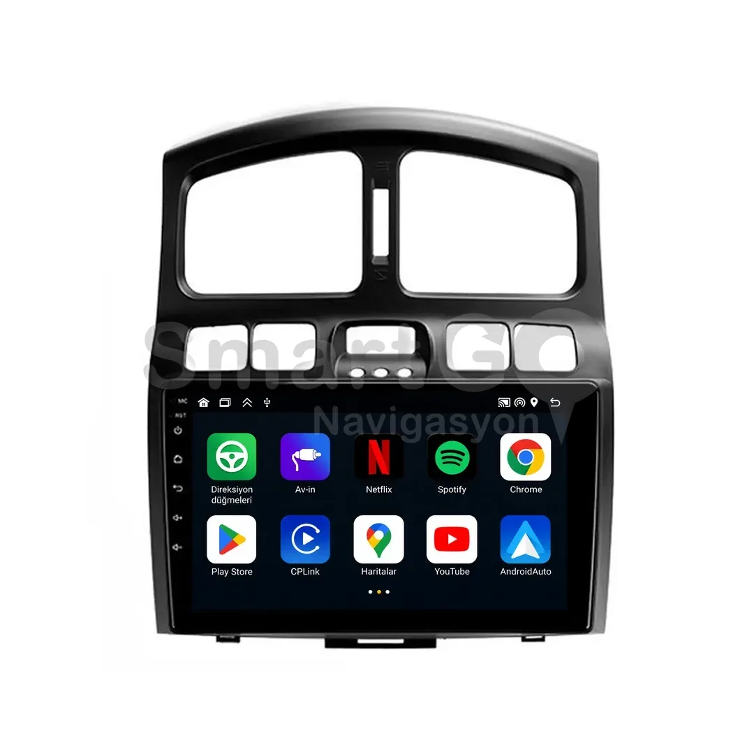 Hyundai Santa Fe Android Multimedya Sistemi (2002-2006) - 9 İnç