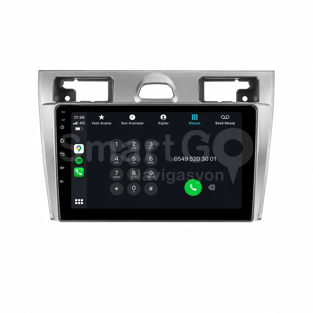 Ford Fiesta Android Siyah Multimedya Sistemi (2006-2009) - 9 İnç