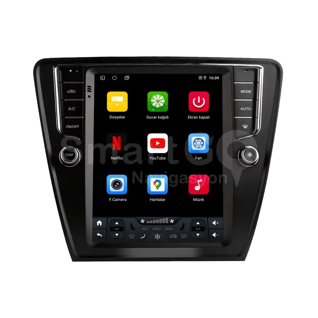 Skoda Octavia Android Tesla Multimedya Sistemi (2013-2019) - 9.7 İnç