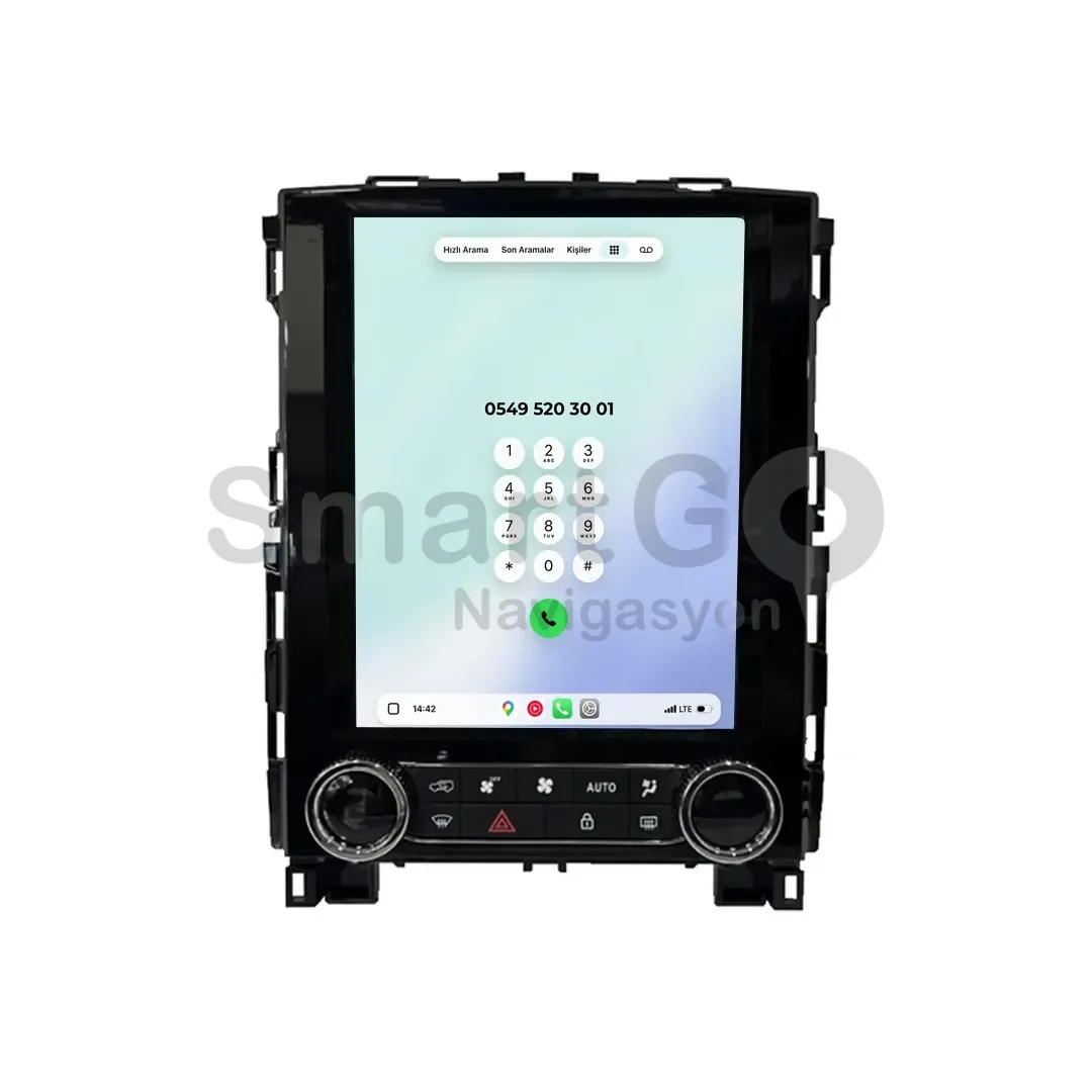 Renault Megane Android Tesla Multimedya Sistemi (2016-2023) - 9.7 İnç LCD Ekran
