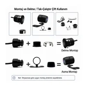Universal Mini Geri Görüş Kamerası 170° IP68