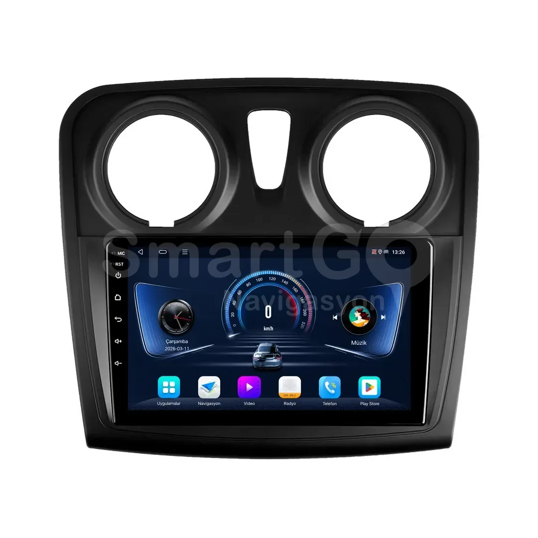 Dacia Sandero Android Multimedya Sistemi (2012-2021) - Logan 9 İnç