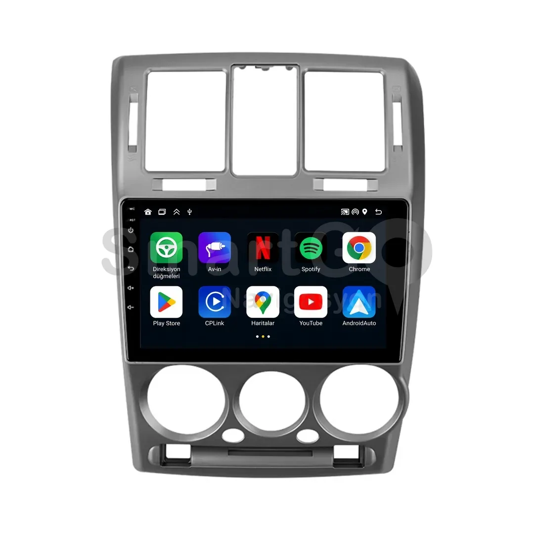 Hyundai Getz Android Multimedya Sistemi (2003-2011) - 9 İnç Gri