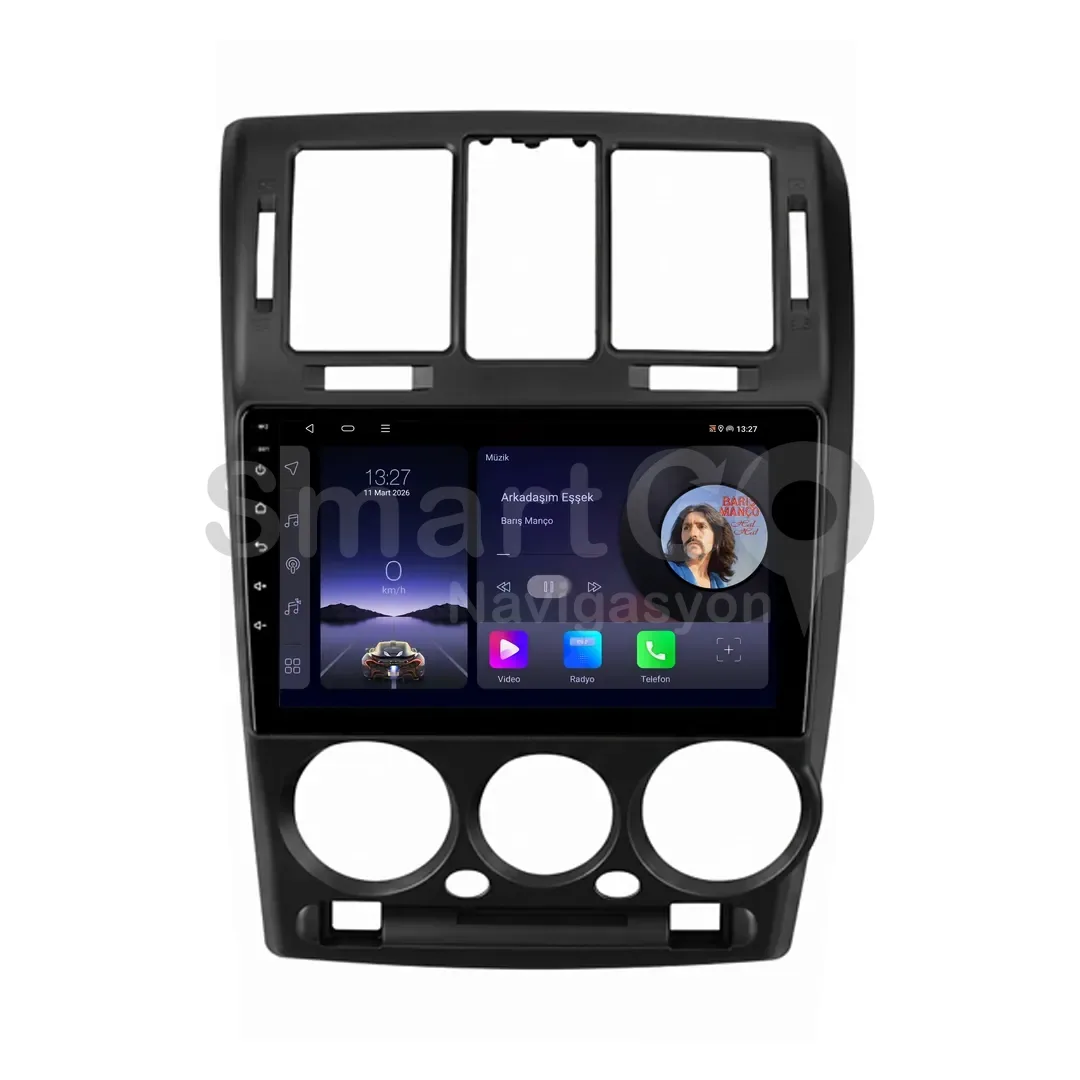 Hyundai Getz Android Siyah Multimedya Sistemi (2003-2011) - 9 İnç