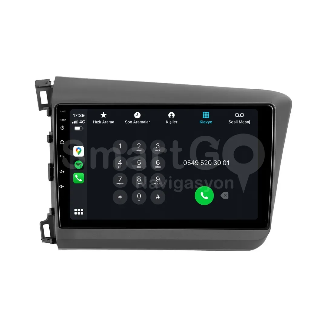 Honda Civic Android Multimedya Sistemi (2012-2015) - 9 İnç