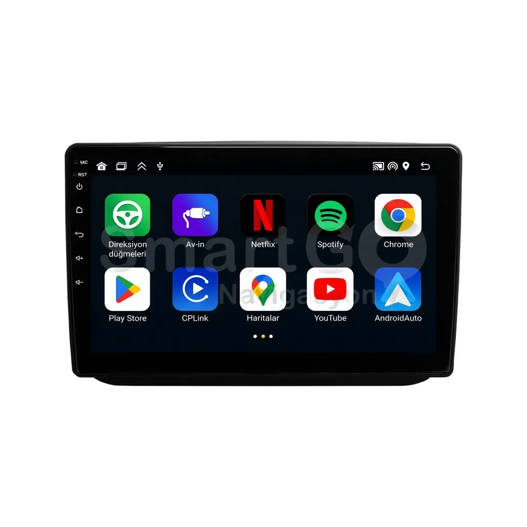 Skoda Fabia Android Siyah Multimedya Sistemi (2008-2014) - 10 İnç