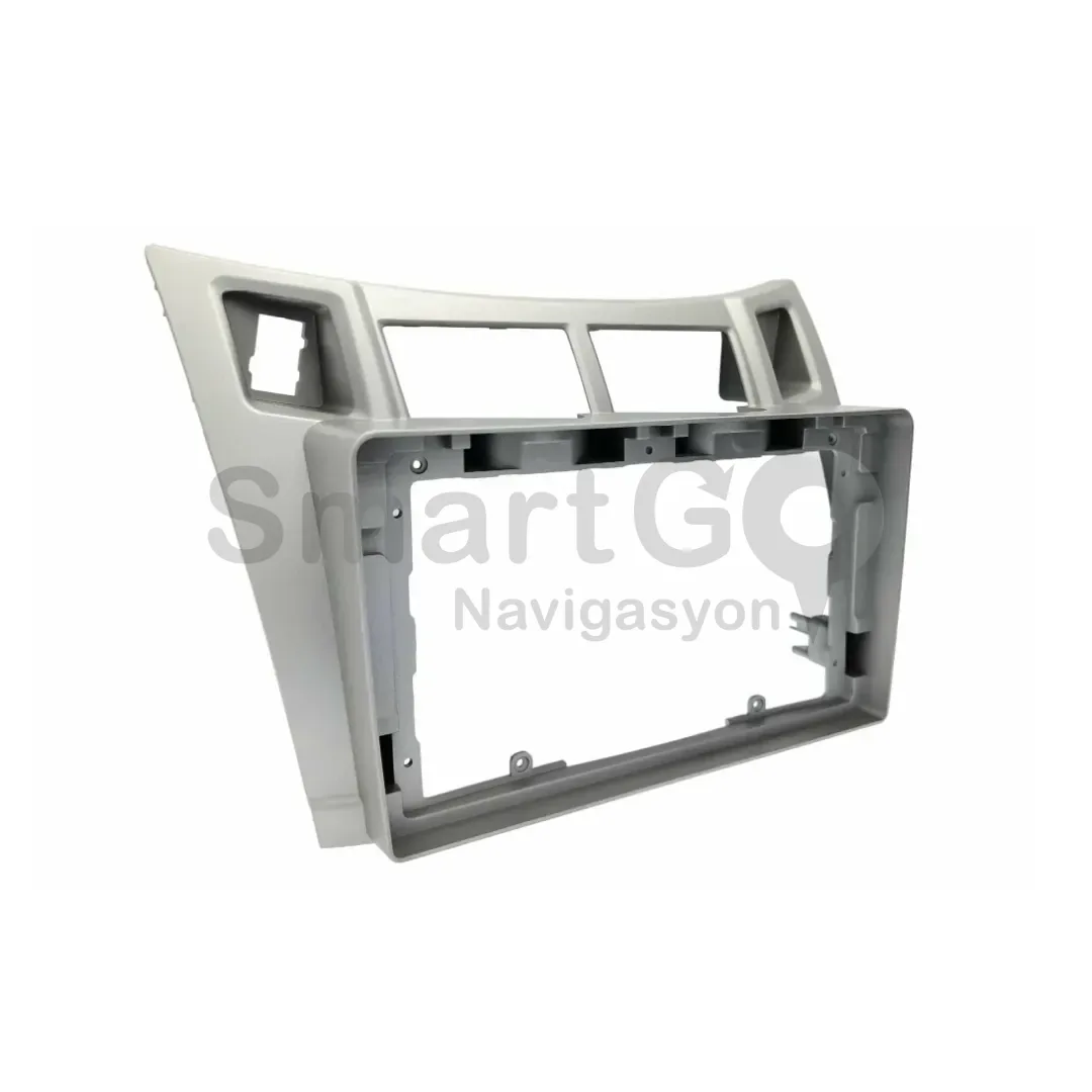 Toyota Yaris 9 İnç 2007-2011 Gri Multimedya Çerçevesi