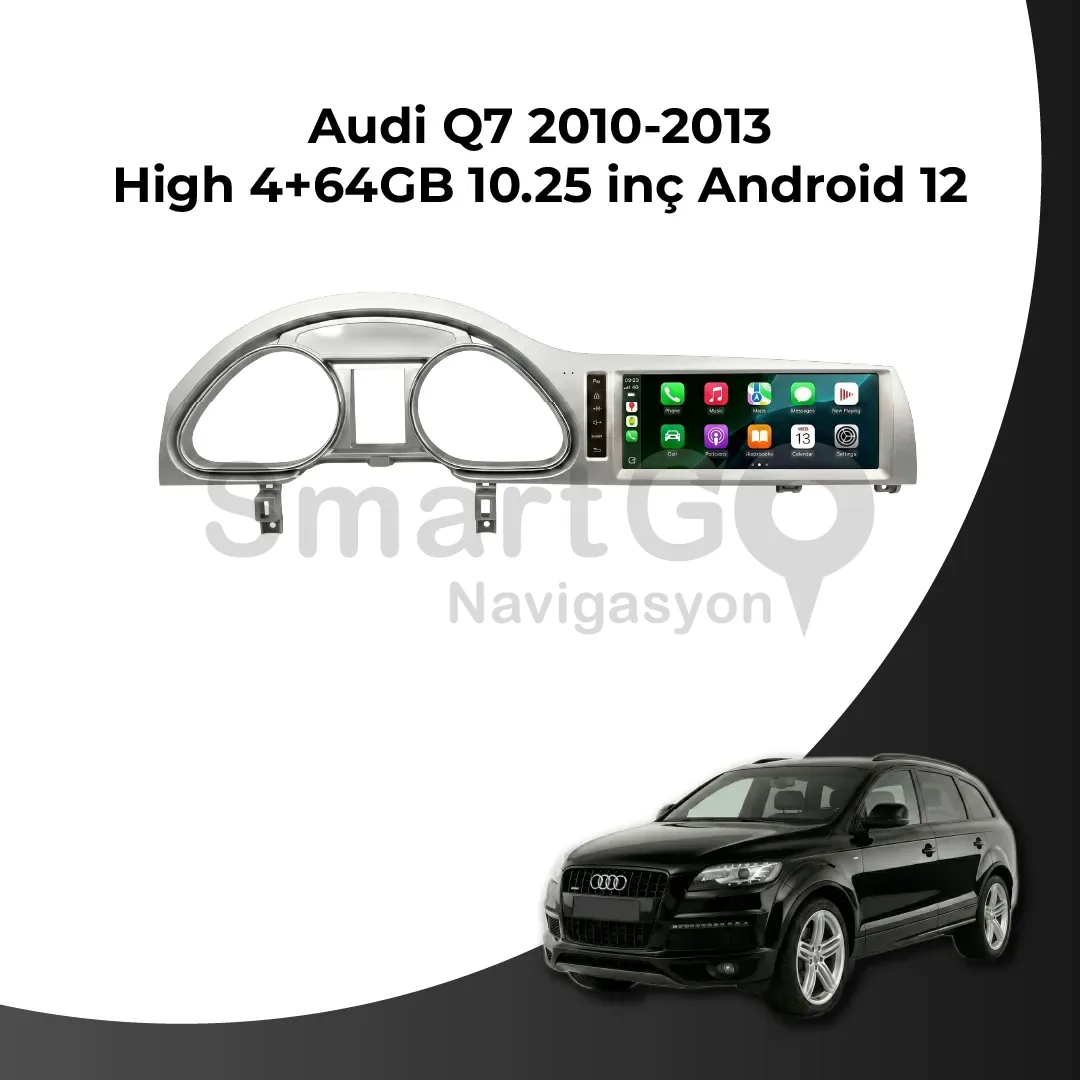 Audi Q7 2010-2013 High 10.25 İnç 4/64 GB Android Multimedya
