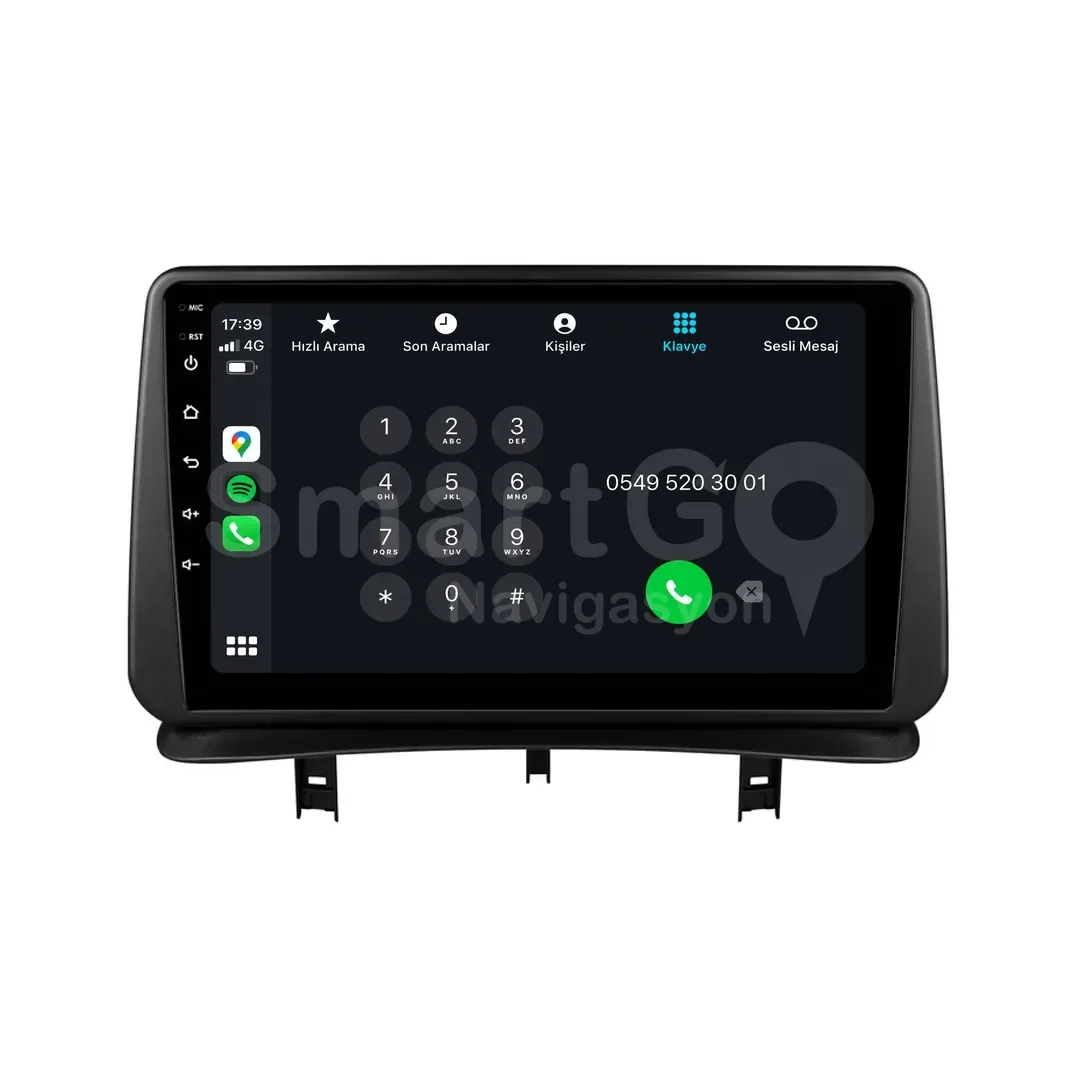 Renault Clio Android Multimedya Sistemi (2006-2012) - 9 İnç