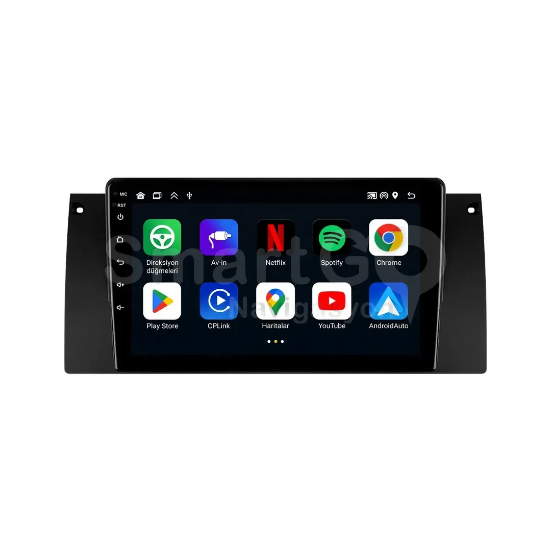 BMW 5 Series E39 Android Multimedya Sistemi (1995-2003) - 9 İnç