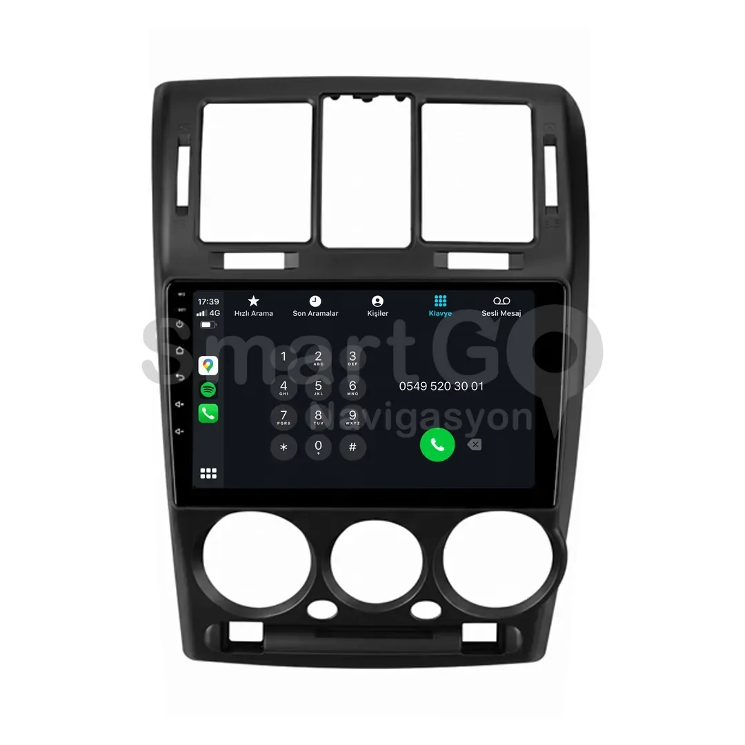 Hyundai Getz Android Siyah Multimedya Sistemi (2003-2011) - 9 İnç