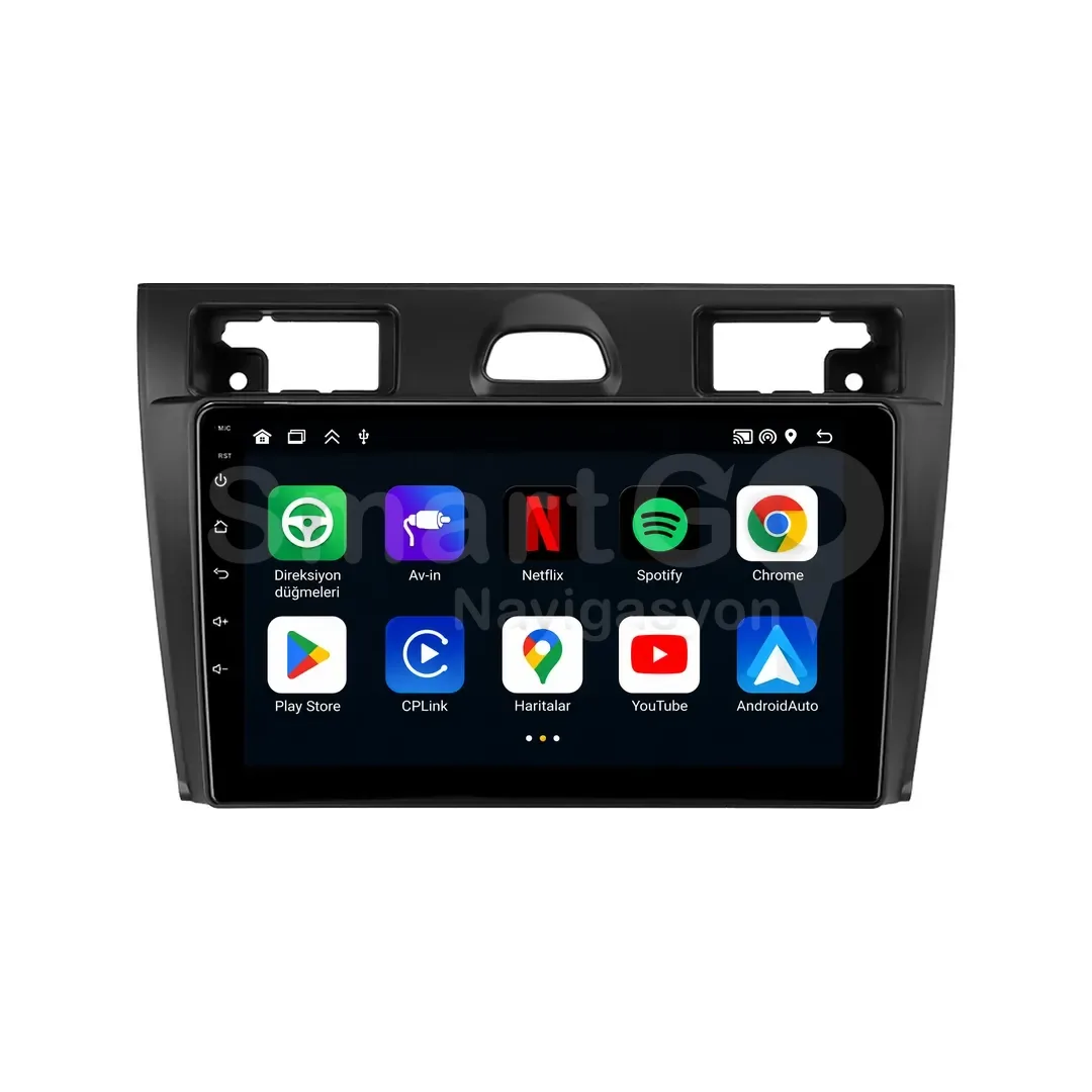 Ford Fiesta Android Multimedya Sistemi (2006-2009) - 9 İnç Gri