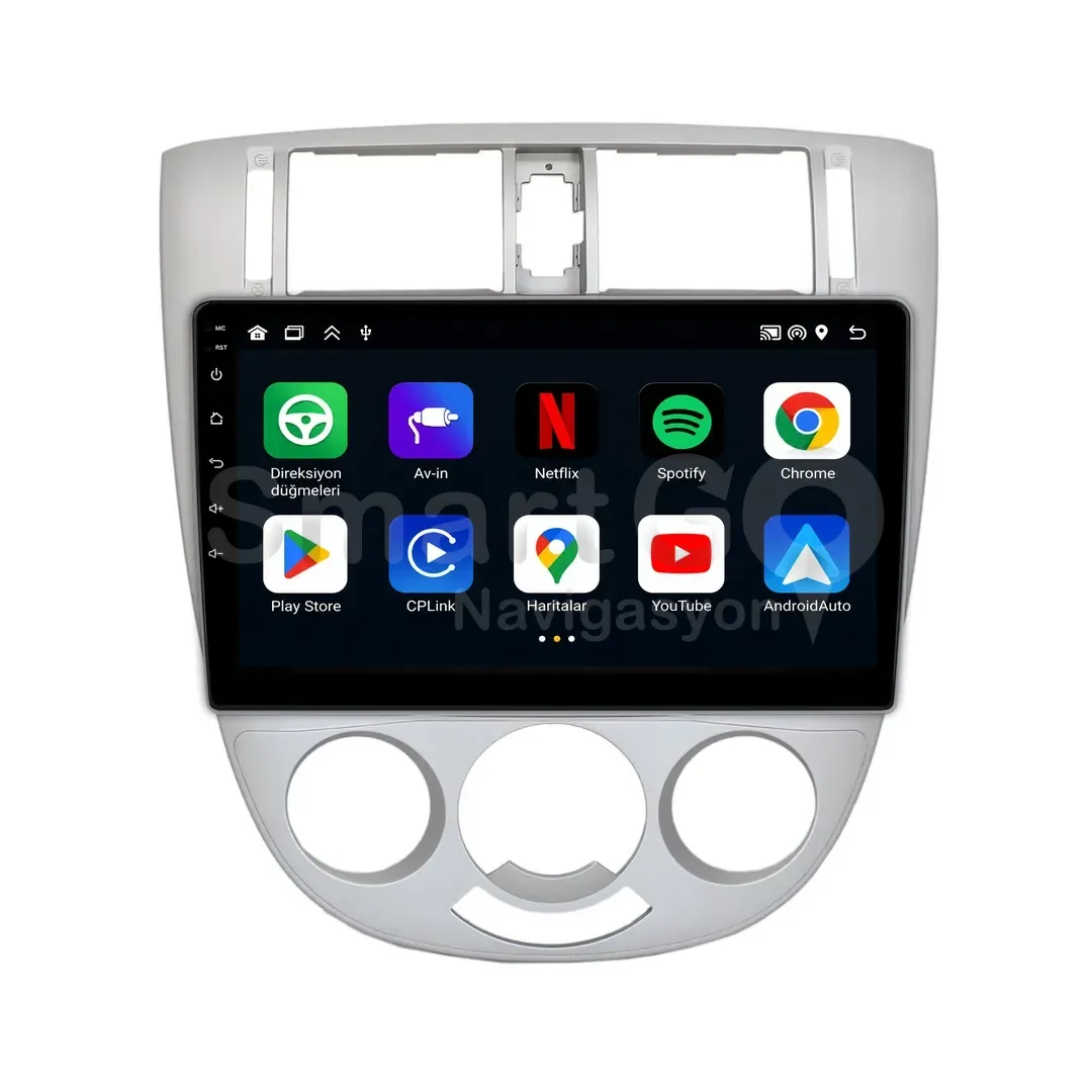 Chevrolet Lacetti Android Gri Multimedya Sistemi (2004-2009) - 10 İnç
