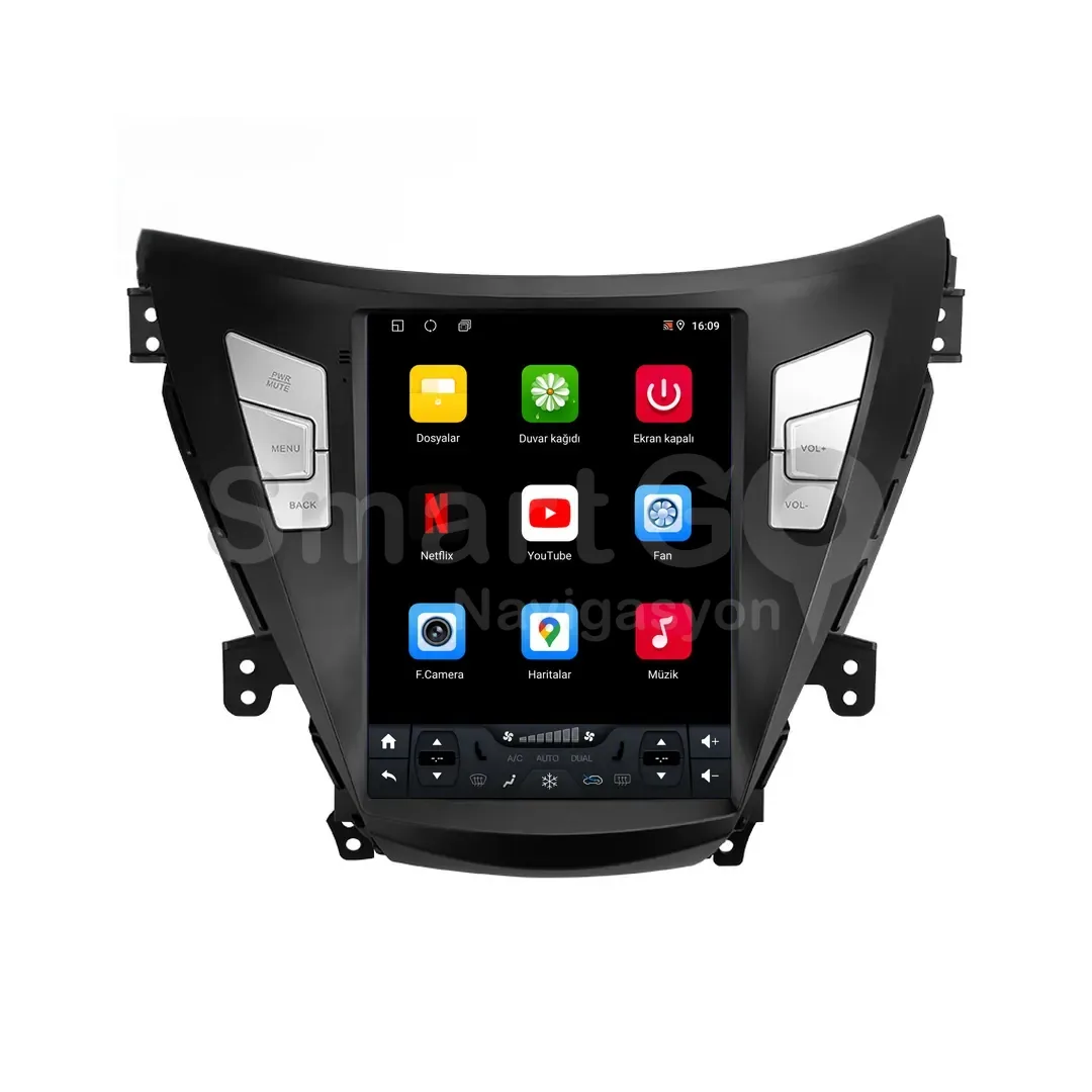 Hyundai Elantra Android Tesla Multimedya Sistemi (2011-2013) - 9.7 İnç