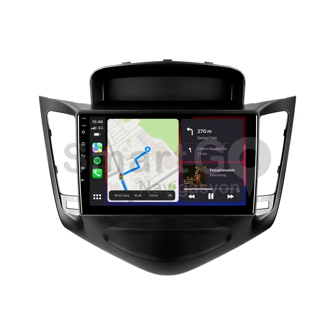 Chevrolet Cruze Android Siyah Multimedya Sistemi (2009-2012) - 9 İnç