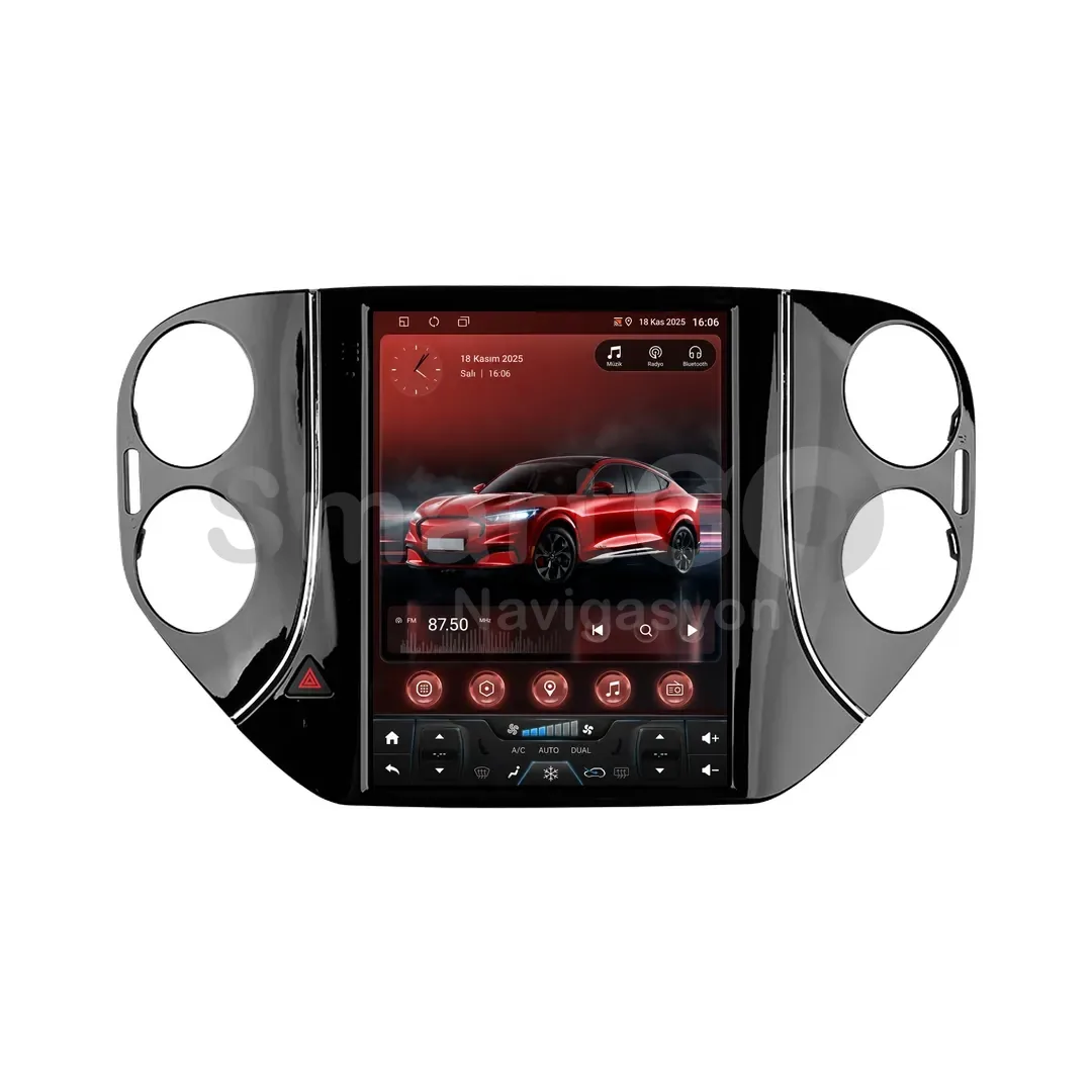 Volkswagen Tiguan Android Tesla Multimedya Sistemi (2008-2015) - 9.7 İnç