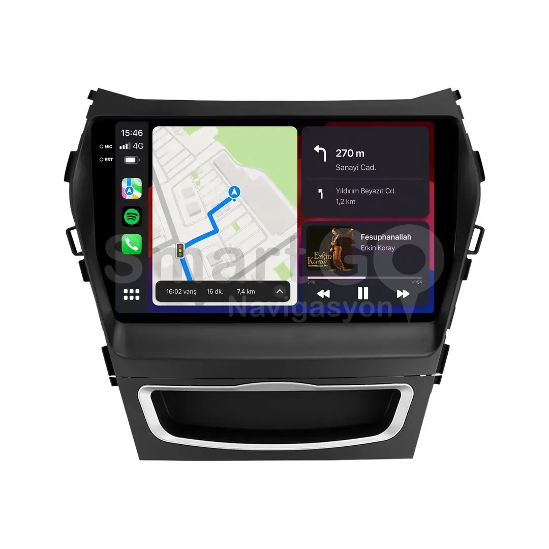 Hyundai Santa Fe Android Multimedya Sistemi (2012-2016) - 9 İnç
