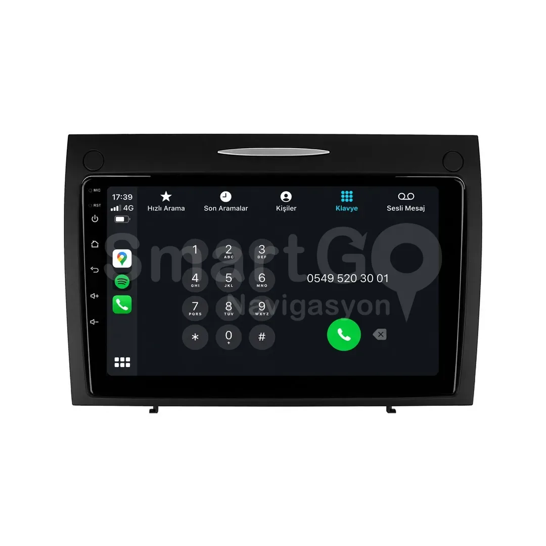 Mercedes SLK Android Multimedya Sistemi (2004-2010) - 9 İnç