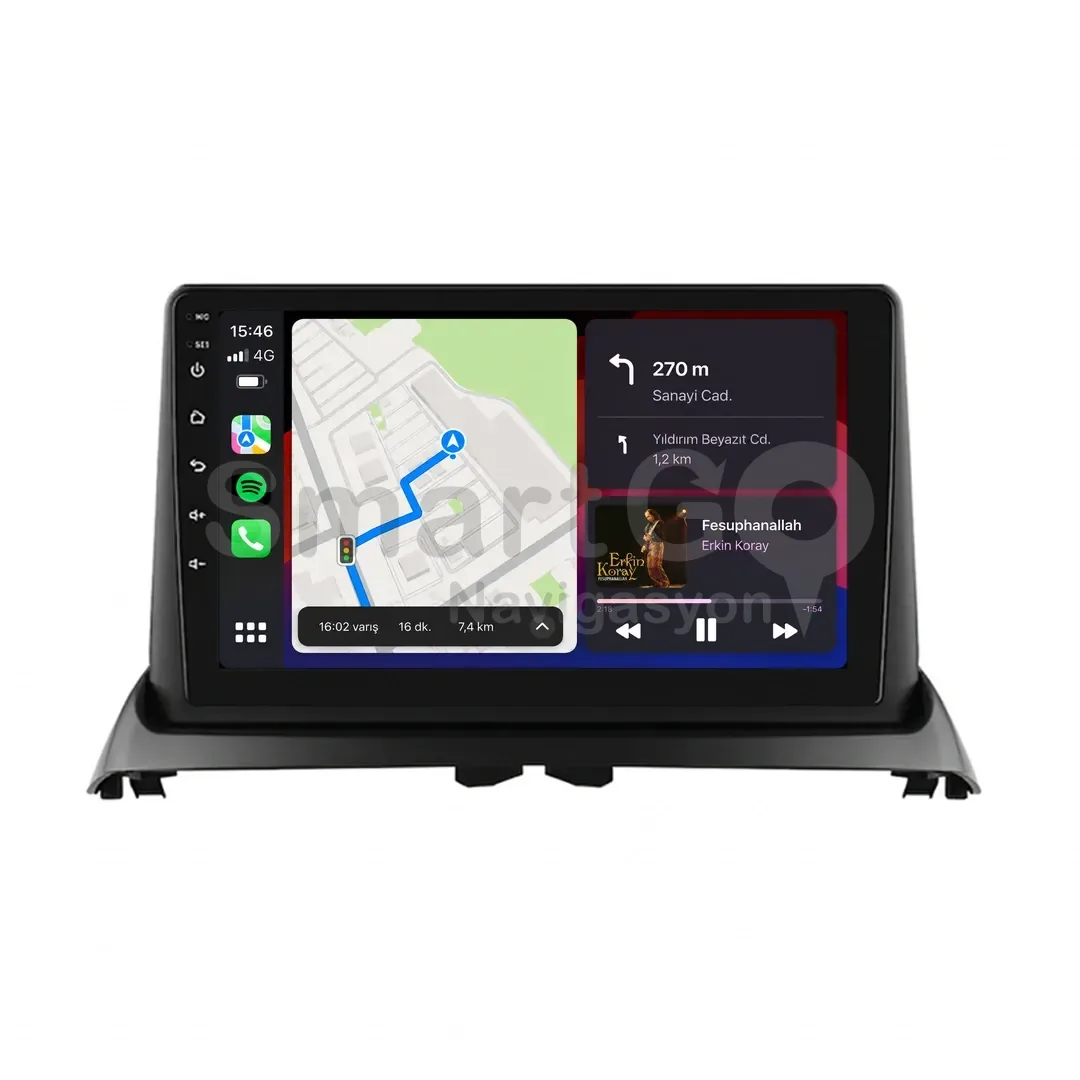 Renault Symbol Android Multimedya Sistemi (2002-2006) - Clio 9 İnç