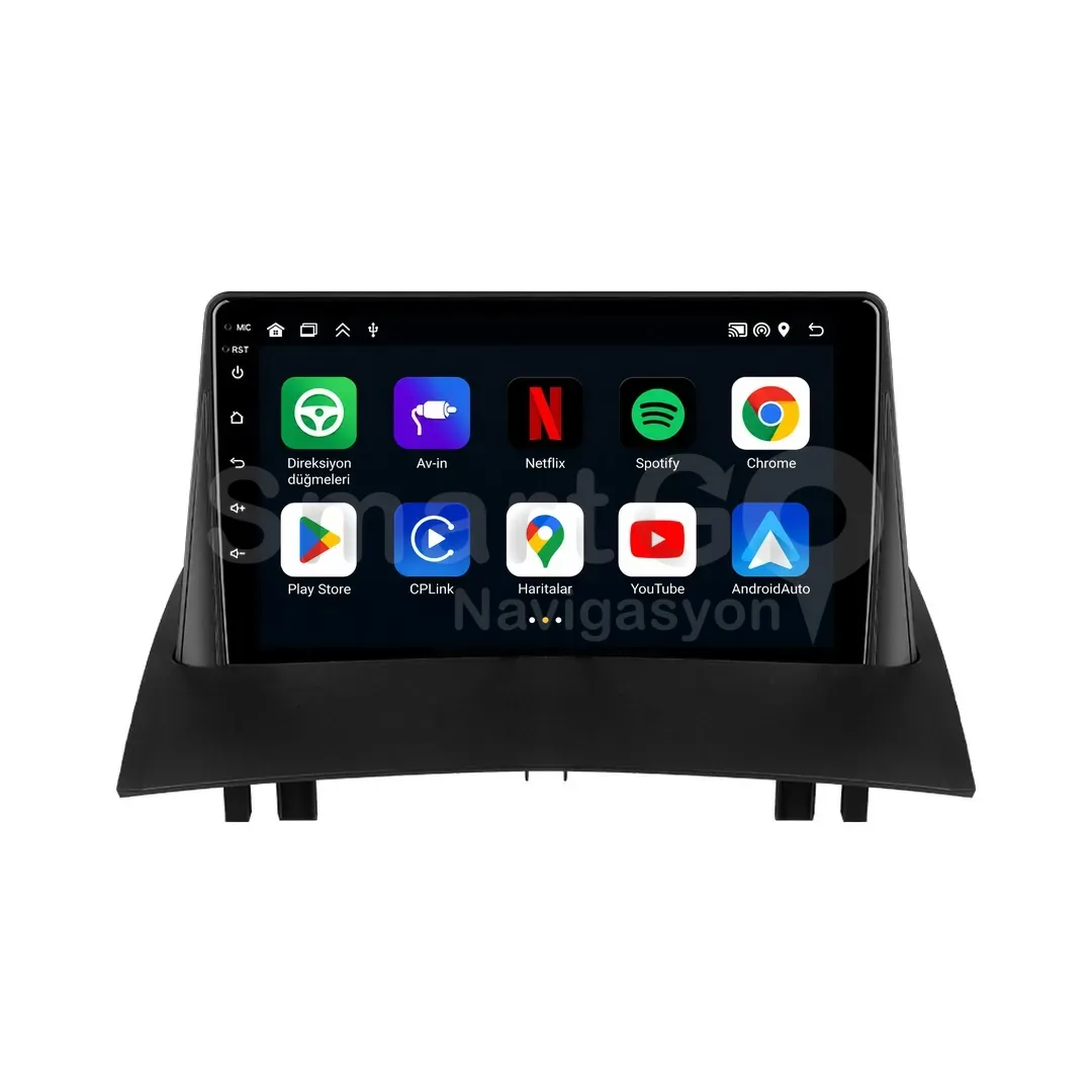 Renault Megane Android Multimedya Sistemi (2003-2009) - 9 İnç
