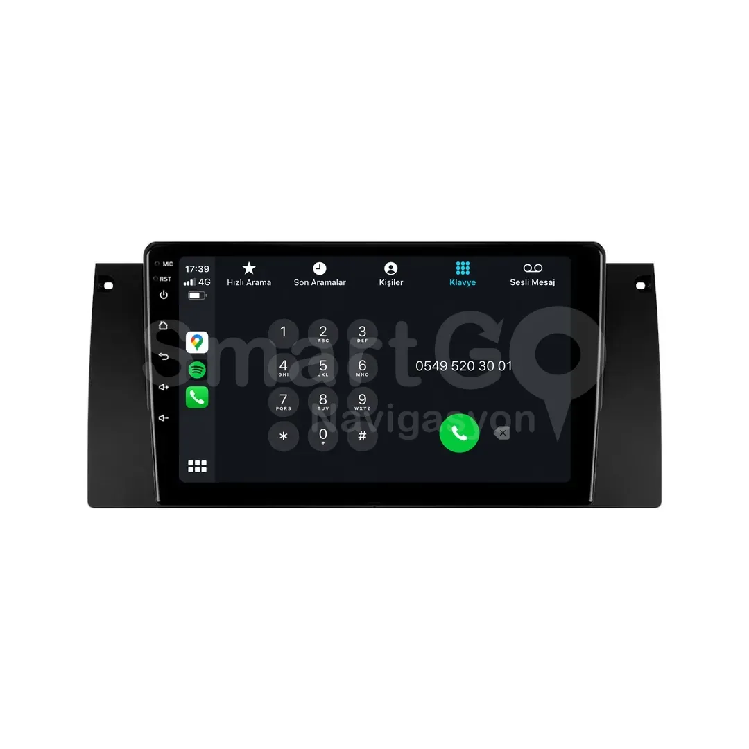 BMW 5 Series E39 Android Multimedya Sistemi (1995-2003) - 9 İnç